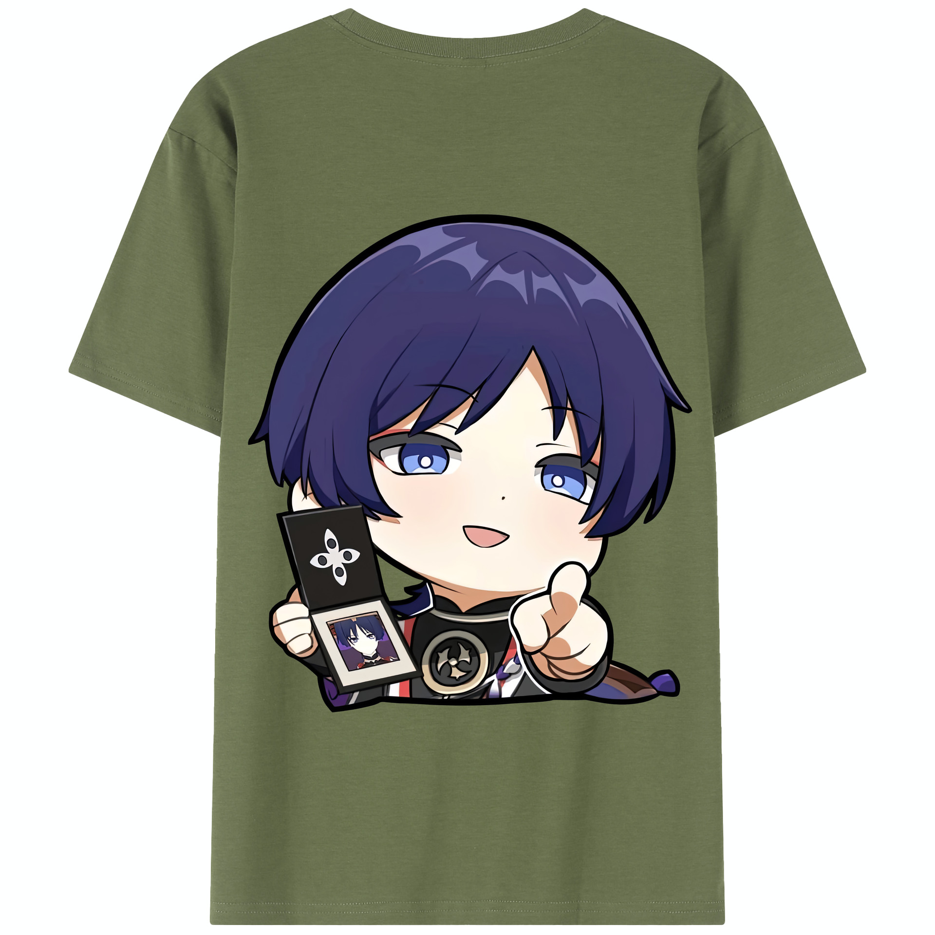 げんし神 さんペい genshin Sanpei 綿100％半袖Tシャツ（背面プリント）